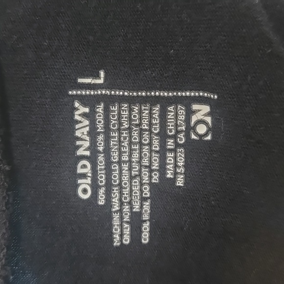 Old Navy Black Pocket Short Sleeved T-Shirt Size Large - Picture 2 of 5